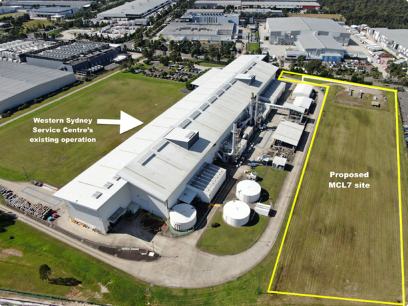 Proposed metal coating line site