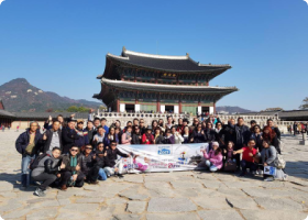 Team photo in China