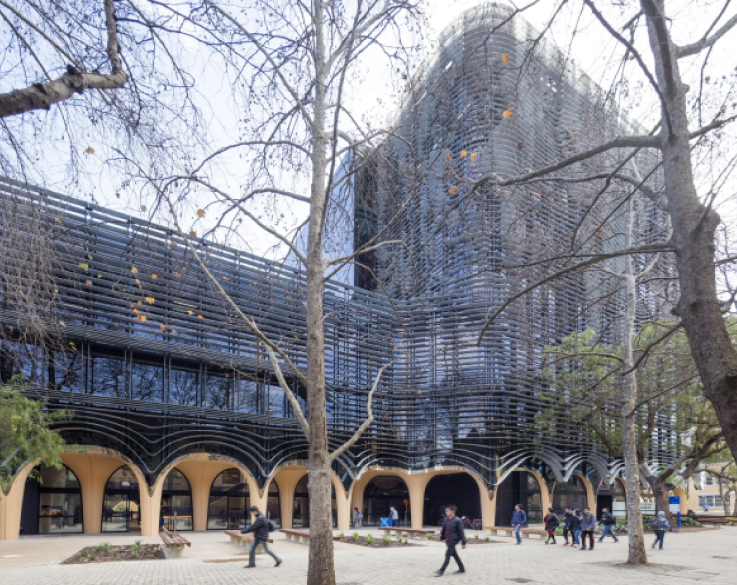 Exterior of University of Melbourne Arts West building