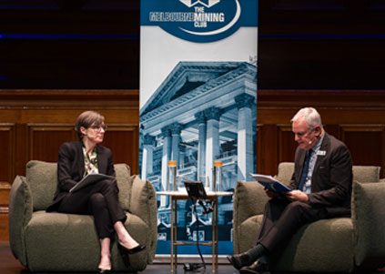 Tania Archibald at the Melbourne Mining Club