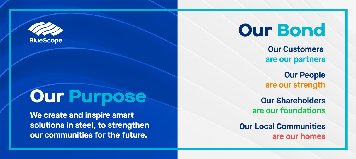 BlueScope Our Purpose and Our Bond